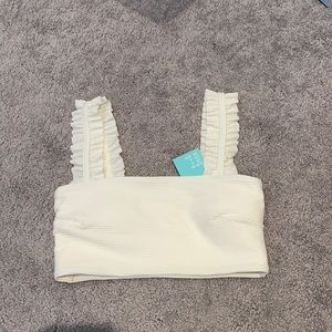H&M White Bikini Top